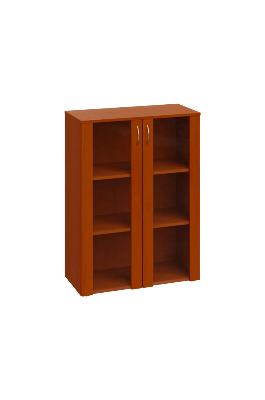 CN 3 - 8S skříň, 2-dveřová/prosklená, 1100x800x400, třešeň šumavská